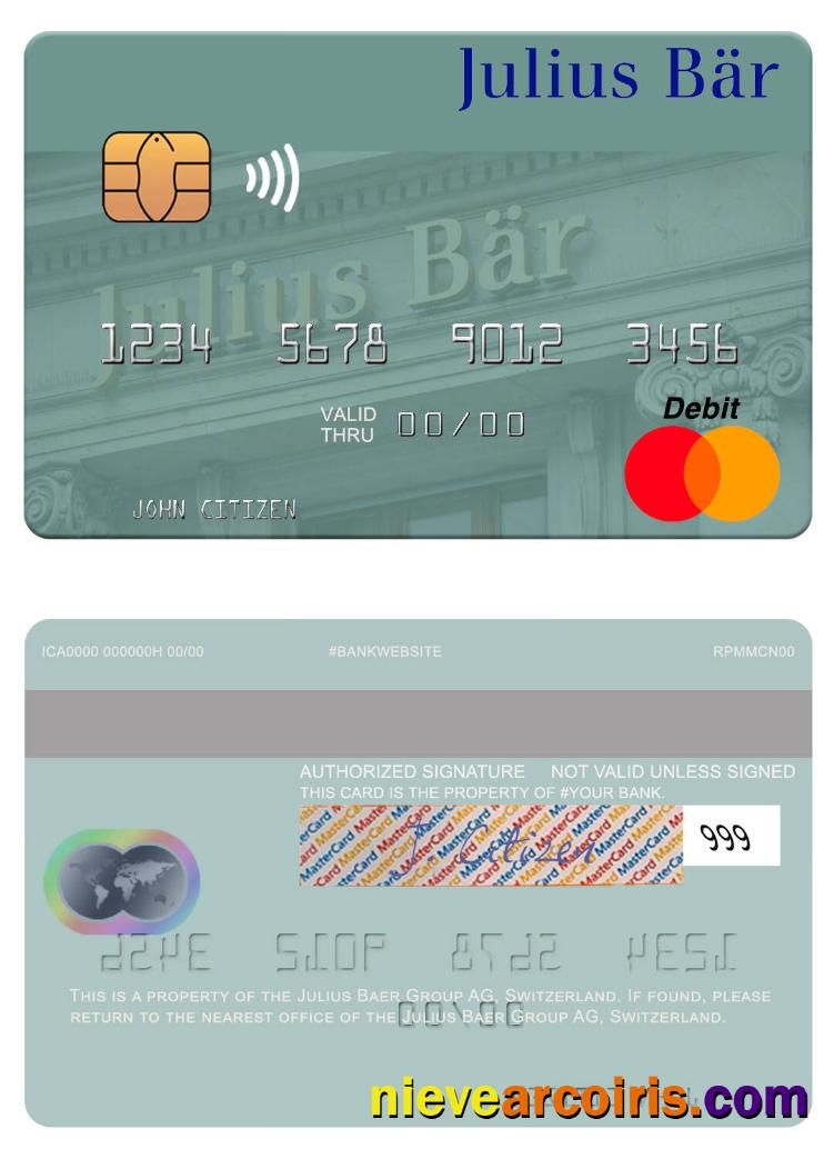 Switzerland Julius Baer Group AG mastercard